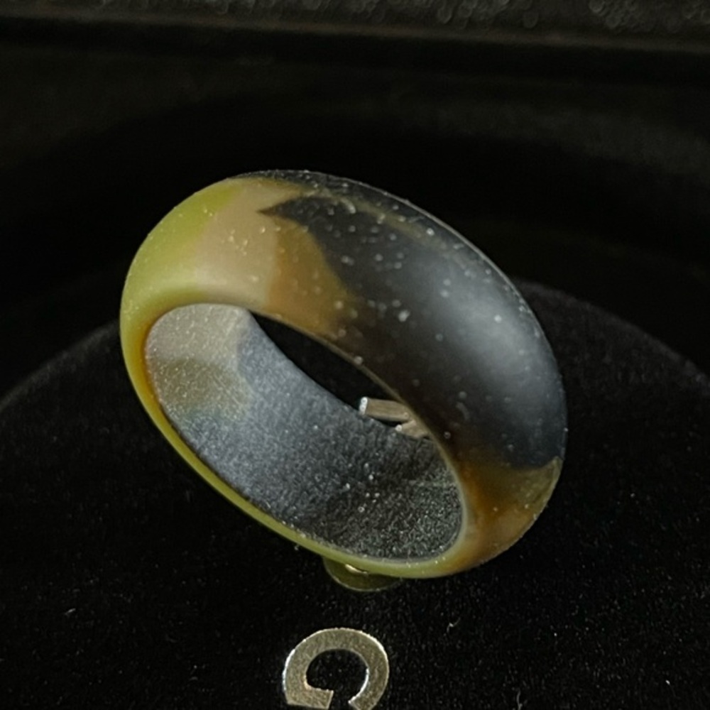 NEW Men’s Camouflage Green Lightweight Silicone Universal Ring (Multiple Sizes)